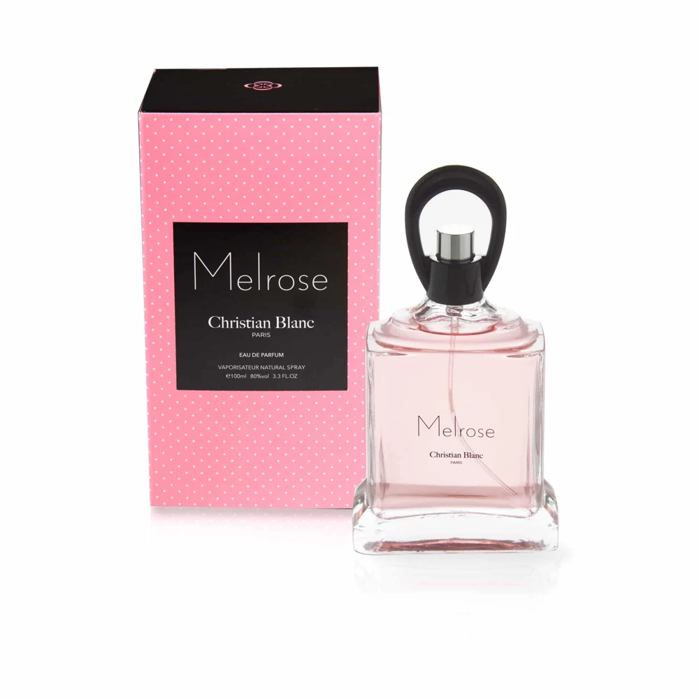 Melrose — flacon et présentation